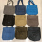 Abc's 6 pocket big size office use, Daily use soft fabric handbag
