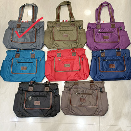 Abc's big size 6 pocket handbag best for office use or in travel use (video available)