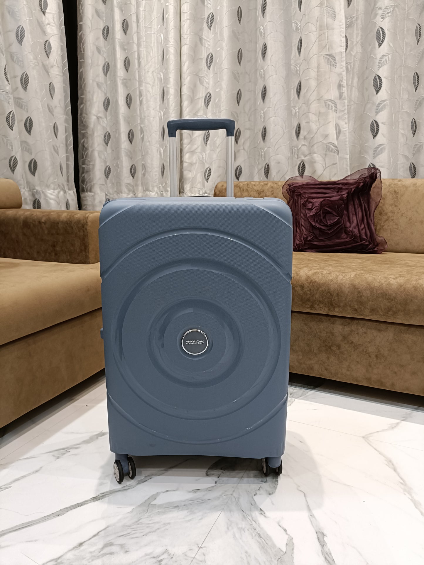 American Tourister circurity with triple locking system