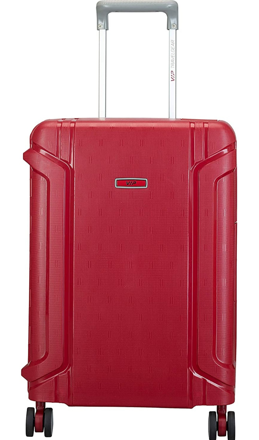 VIP Lockable Polypropylene 56 cms Burgundy Hardsided Cabin Luggage (Stealth)
