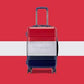 Tommy Hilfiger ABS 68 cms Navy + Red + White Hardsided Cabin Luggage (Triton)