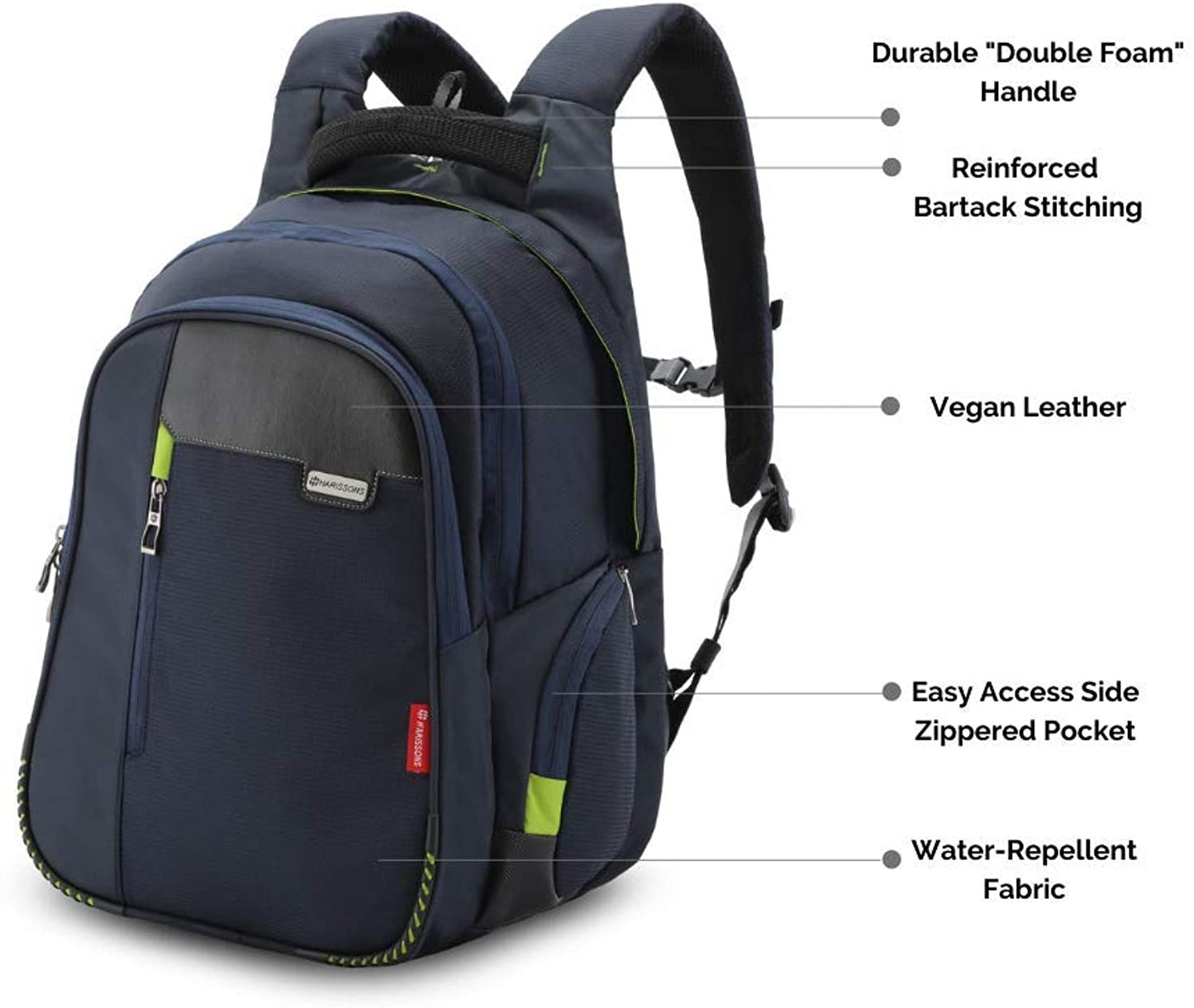 Harissons Sirius 45 Ltrs Executive Laptop Backpack (Up to 15.6 Inch) with USB Charging Connector & Built-in Waterproof Raincover