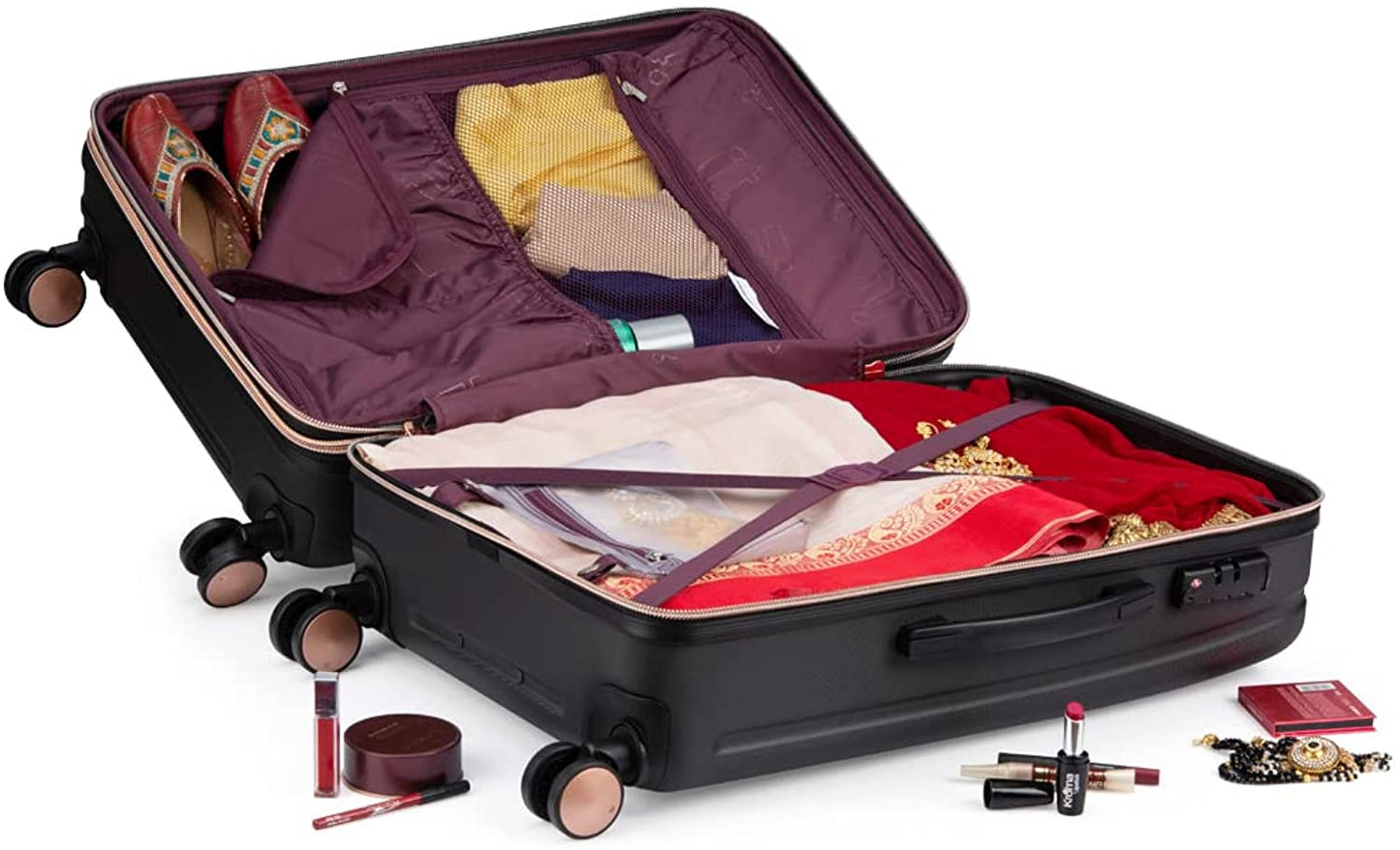 it luggage Fashionista PC Suitcase |Expandable Large | 8 Wheel Trolley |16-1646A-08 |Black 69cm