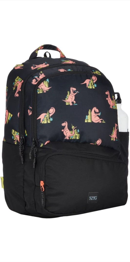 wildcraft wiki champ 4 dino black school bag | backpack