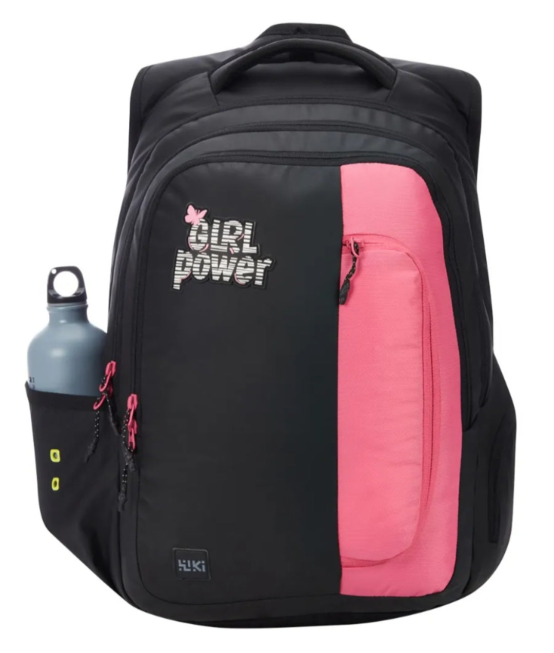 Wildcraft wiki girl 4 coated black school backpack | schol bag